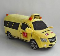 毛絨校車(chē)車(chē)模玩偶